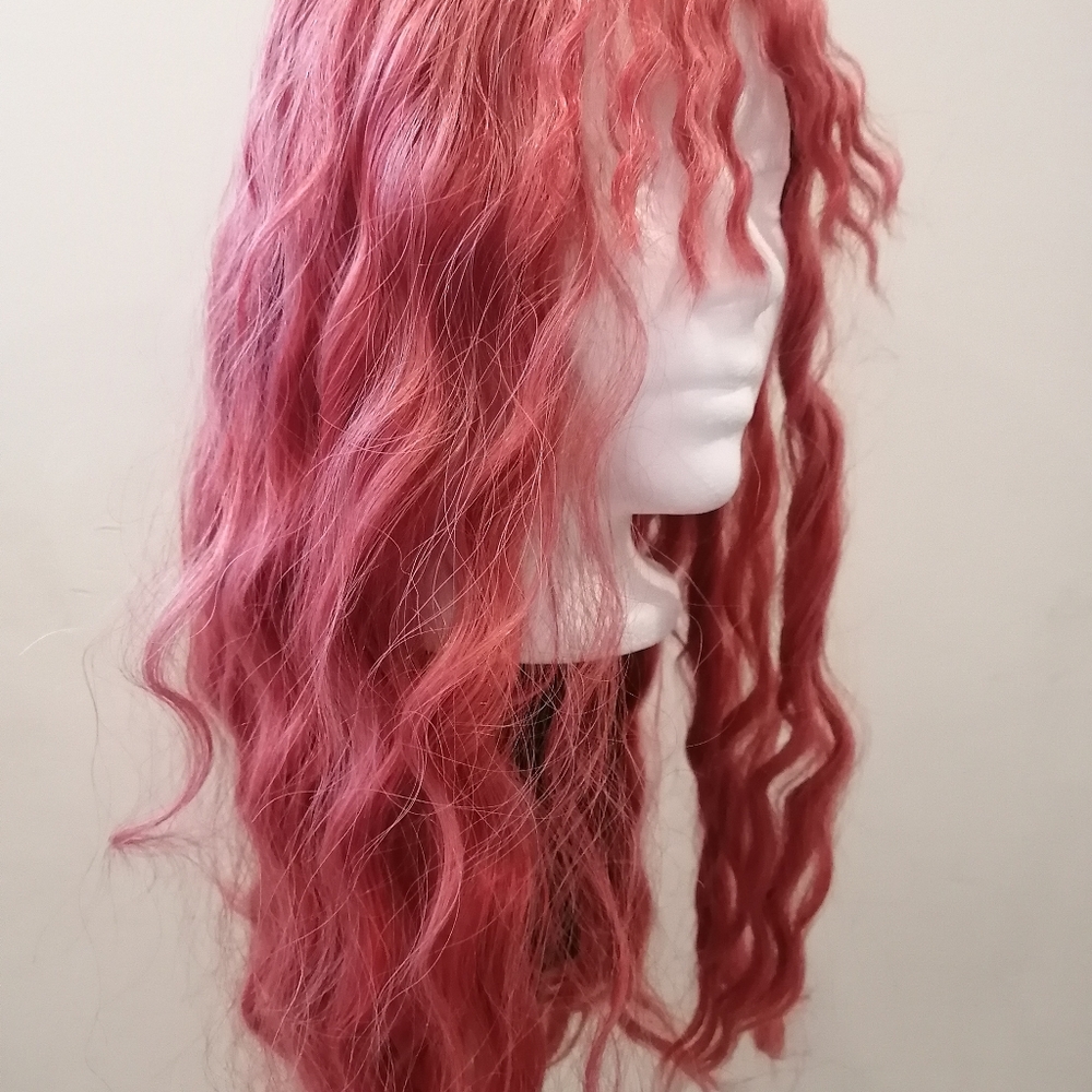 Pinkish red wig